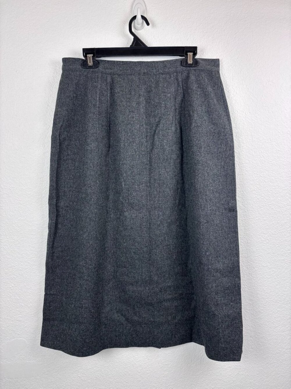 Vintage Pendleton women's 20 grey 100% virgin wool maxi midi skirt cottagecore - Picture 5 of 6